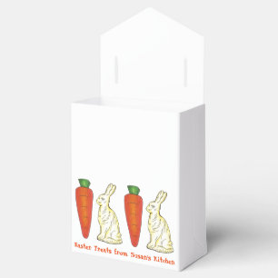Personalisierte Schokolade Ostern Bunny Carrot Lec Geschenkschachtel