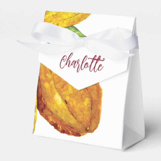 Personalisierte Schokoladenobst Geschenkschachtel (Vorderseite)