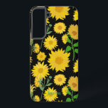 Personalisierte, schöne und lebendige Sonnenblume Samsung Galaxy Hülle<br><div class="desc">Personalisierte,  schöne und lebendige Sonnenblumen-Handy-Gehäuse ,  einzigartig und auffällig.</div>