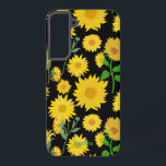 Personalisierte, schöne und lebendige Sonnenblume Samsung Galaxy Hülle<br><div class="desc">Personalisierte,  schöne und lebendige Sonnenblumen-Handy-Gehäuse ,  einzigartig und auffällig.</div>