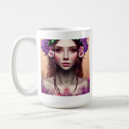 Personalisierte Schöne Verzauberung Fantasy AI Art Kaffeetasse