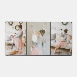 Personalisierte Schreibtischmatte mit drei Fotos