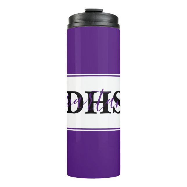 Personalisierte Schul-Farbenblock  Thermosbecher (Vorderseite)