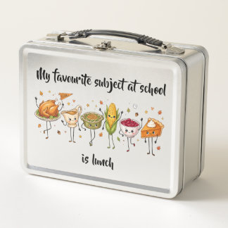 Personalisierte Schultasche für Kinder Foodie-Box Metall Brotdose