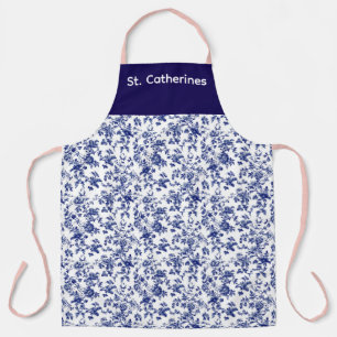 Personalisierte Schürze, blaues Design Schürze