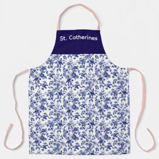Personalisierte Schürze, blaues Design Schürze
