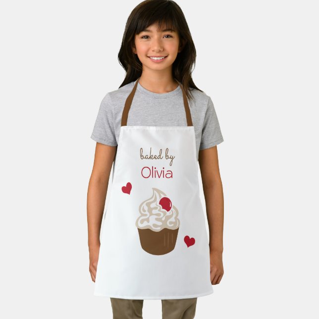 Personalisierte Schürze der Kinder | Cupcake Baker (Insitu)