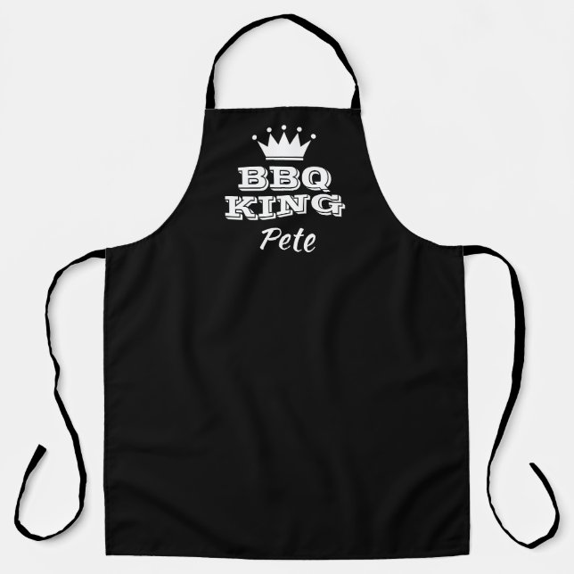 Personalisierte Schürze für die GRILLEN von Schwar (Vorderseite)