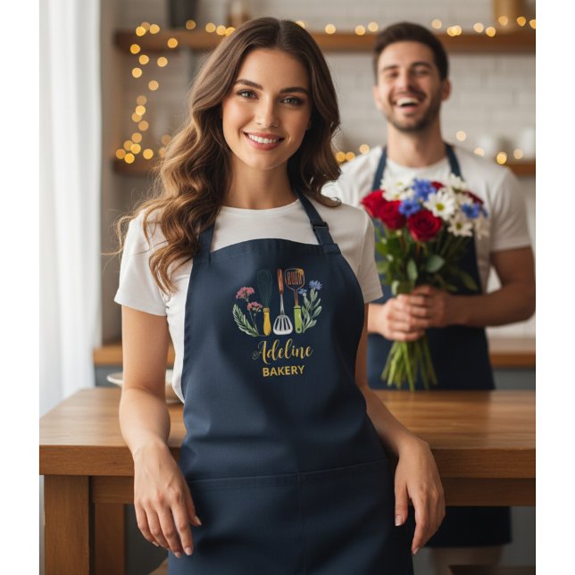 Personalisierte Schürze für Frauen und Männer (Personalized Baking Apron for Women & Men)