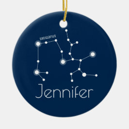 Personalisierte Schütze-Konstellations-Verzierung Keramik Ornament
