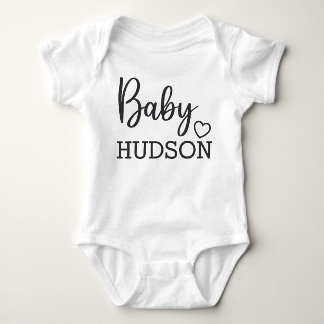 Personalisierte Schwangerschaftsankündigung mit Na Baby Strampler (Vorderseite)