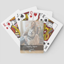 Personalisierte Schwarz-Weiß-Foto-Spielkarten Spielkarten