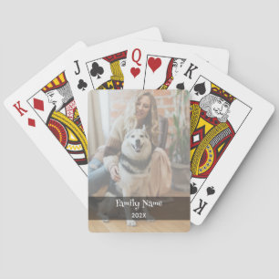 Personalisierte Schwarz-Weiß-Foto-Spielkarten Spielkarten