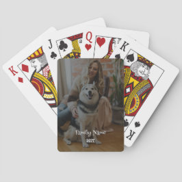 Personalisierte Schwarz-Weiß-Foto-Spielkarten Spielkarten