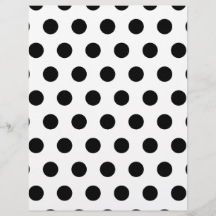 Personalisierte schwarz-weiße Polka-Punkte
