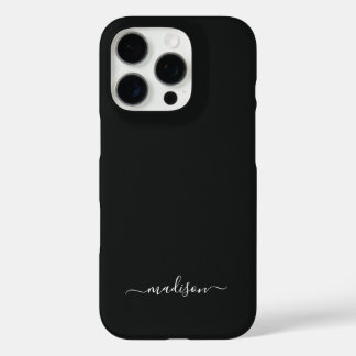 Personalisierte schwarze Handyhülle mit individuel iPhone 16 Pro Hülle