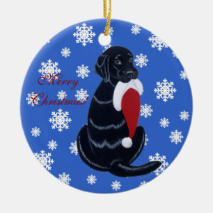 Personalisierte schwarze keramikornament