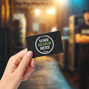 Personalisierte schwarze Logo-QR-Code-Geschäftsver Ausweis