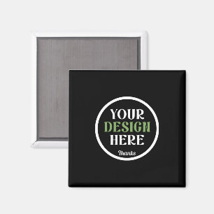 Personalisierte schwarze Logo-QR-Code-Geschäftsver Magnet
