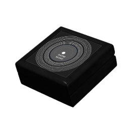 Personalisierte schwarze LP-Vinyl Erinnerungskiste