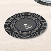 Personalisierte schwarze LP-Vinyl