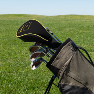 Personalisierte schwarze moderne benutzerdefiniert golf headcover