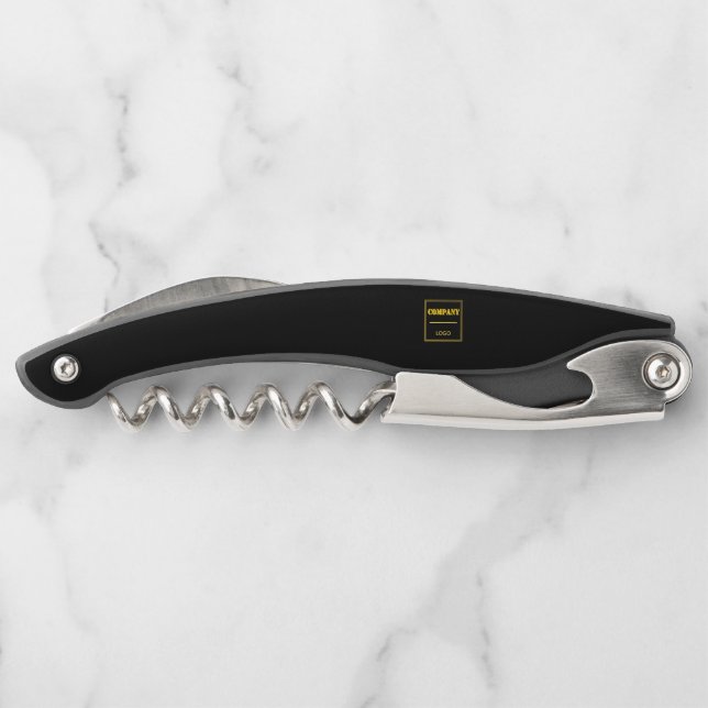 Personalisierte schwarze moderne benutzerdefiniert kellnermesser (Rückseite)