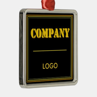 Personalisierte schwarze moderne benutzerdefiniert ornament aus metall