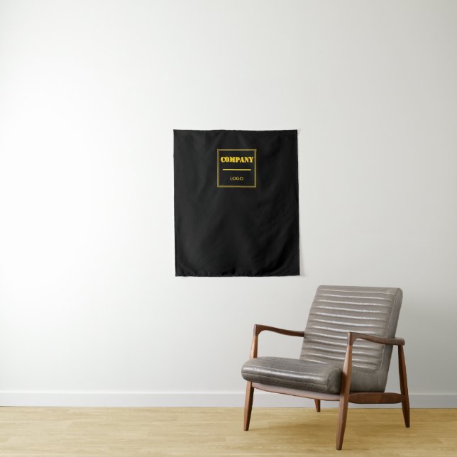 Personalisierte schwarze moderne benutzerdefiniert wandteppich (Beispiel)