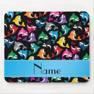 Personalisierte schwarze mousepad