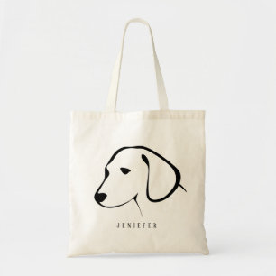 Personalisierte schwarze Pfote Custom Hund Niedlic Tragetasche