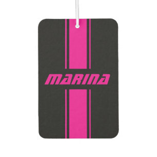 personalisierte schwarze und rosa Auto-Fußmatten-S Autolufterfrischer