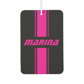 personalisierte schwarze und rosa Auto-Fußmatten-S Autolufterfrischer