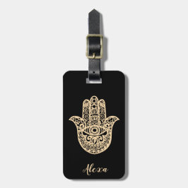 Personalisierte schwarze viel Glück-Geschenk Händc Gepäckanhänger