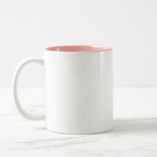 Personalisierte Schweinepest Zweifarbige Tasse (Links)