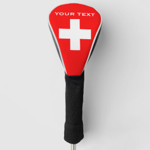 Personalisierte Schweiz Flagge Schweiz Schweizer E Golf Headcover