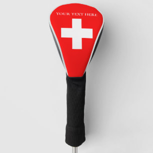 Personalisierte Schweiz-Flagge Schweiz Schweizer E Golf Headcover
