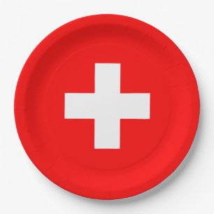 Personalisierte Schweiz Schweiz Schweiz Schweiz Eu Pappteller