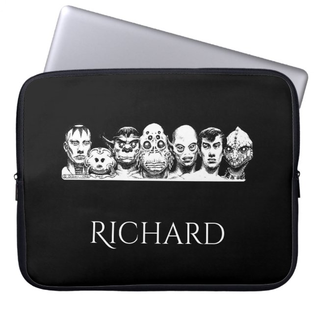 Personalisierte Sci-Fi Rogue-Galerie Laptopschutzhülle (Vorderseite)