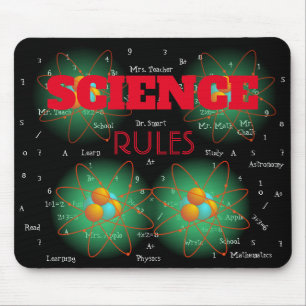 Personalisierte Science Rules Mouse Pad Mousepad