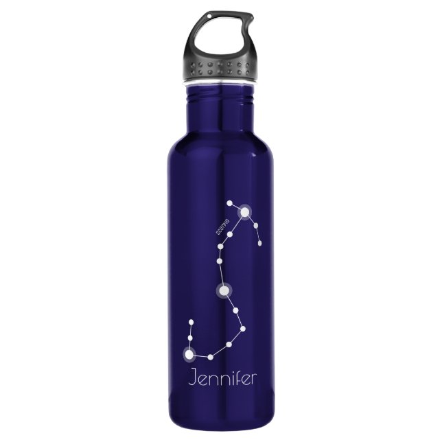 Personalisierte Scorpio Zodiac-Konstellation Trinkflasche (Vorderseite)