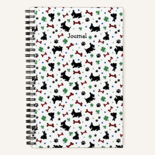 Personalisierte Scottie Shamrocks Lustige Bunte Kl Notizbuch