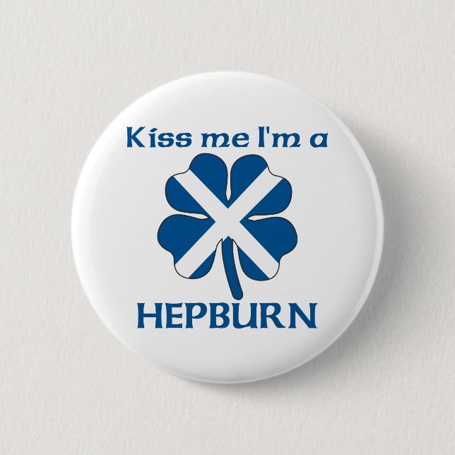 Personalisierte Scottish küssen mich, den ich Button (Vorderseite)