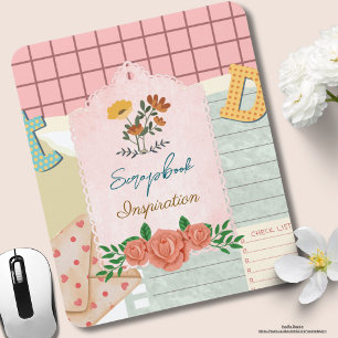 Personalisierte Scrapbook-Inspiration Vintage-Coll Mousepad