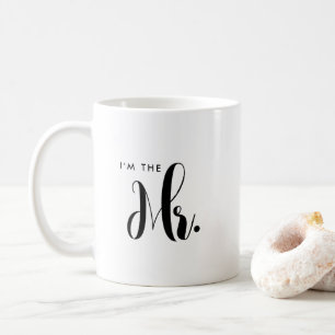Personalisierte Script Mr. and Mrs. Groom Wedding Kaffeetasse