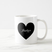 Personalisierte Script-Tasse für Black Heart