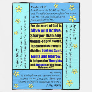 Personalisierte Scripture-Decke Fleecedecke