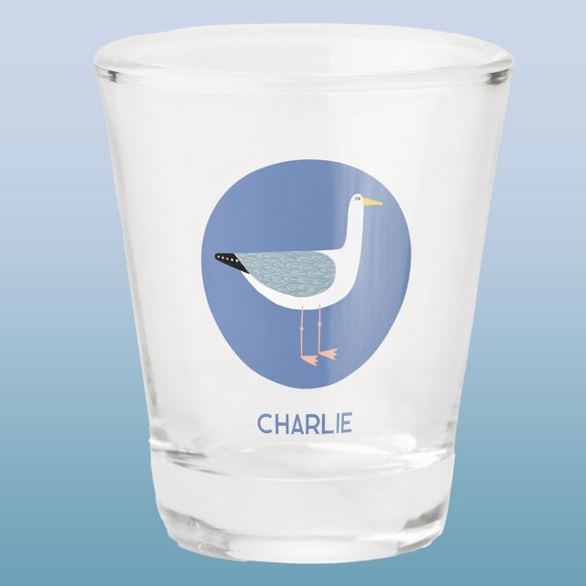 Personalisierte Seagull Schnapsglas (Seagull personalized shot glass)