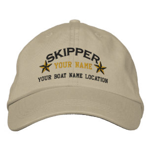 Personalisierte Segelskipper-Stars Bestickte Kappe