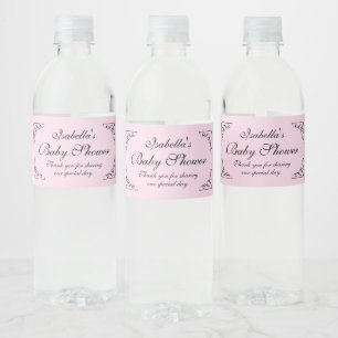 Personalisierte sehr schicke rosa Babyparty für Mä